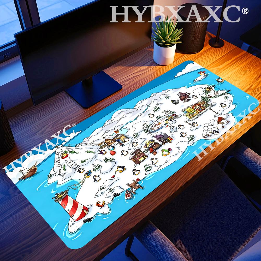 Pc Gaming Club - HYBXAXC Club Penguin Mauspad, Computertastatur-Mausmatte, Gaming-PC-Laptop-Schreibtischunterlage,