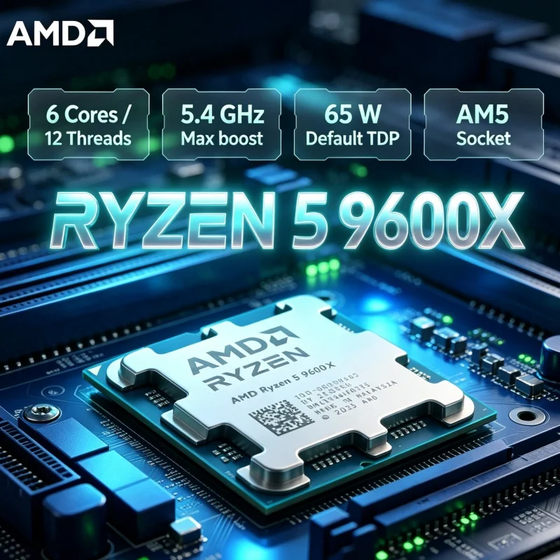 Pc Gaming Ryzen 5 - Hochleistungs-Gaming-Prozessor AMD Ryzen 5 9600X 6C12T