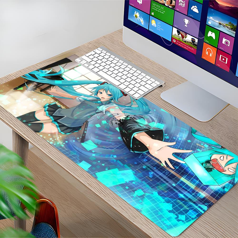 Pc Gaming Hatsune Miku - Cooles H-Hatsunes Miku Mauspad Gamer Tastatur-Mausmatte