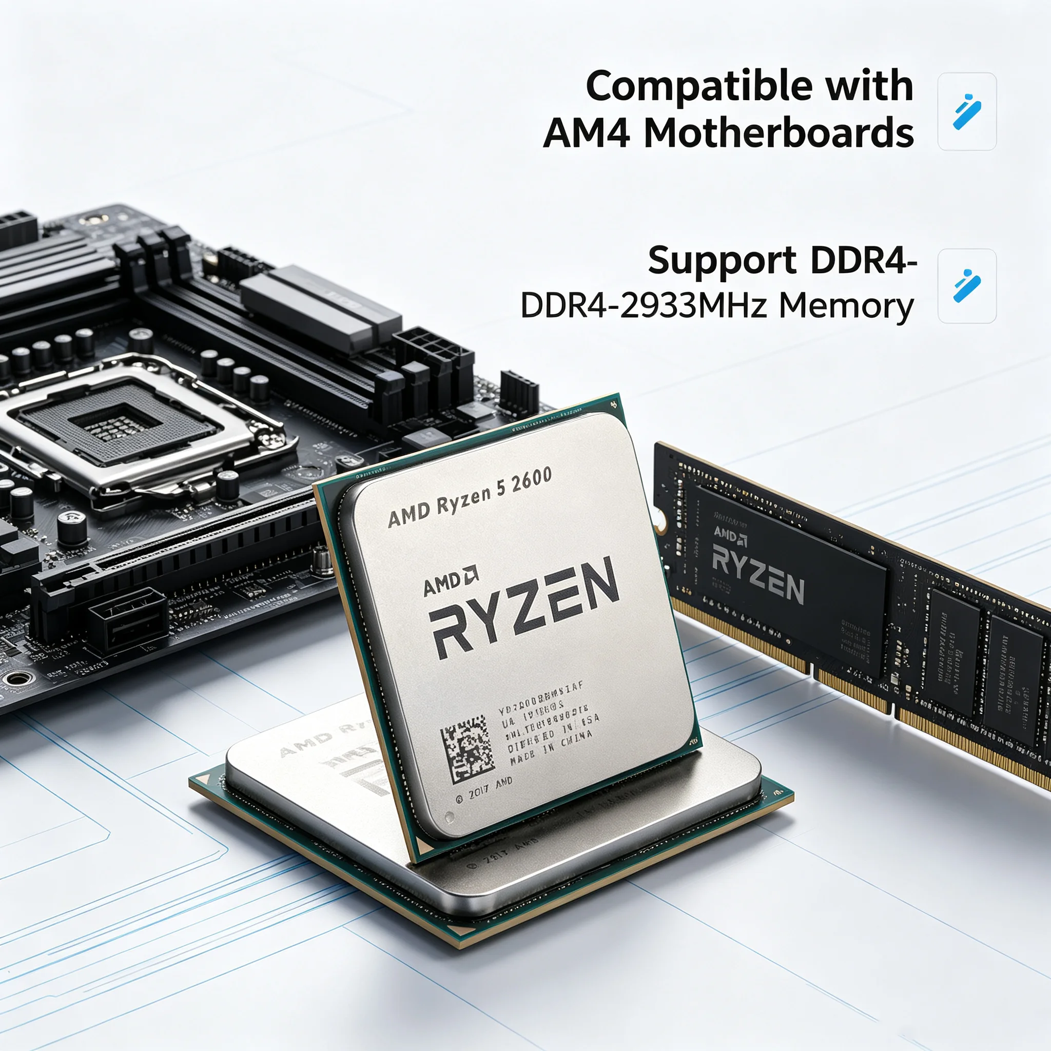 Pc Gaming Ryzen 5 - AMD Ryzen 5 2600 Prozessor 3,4GHz