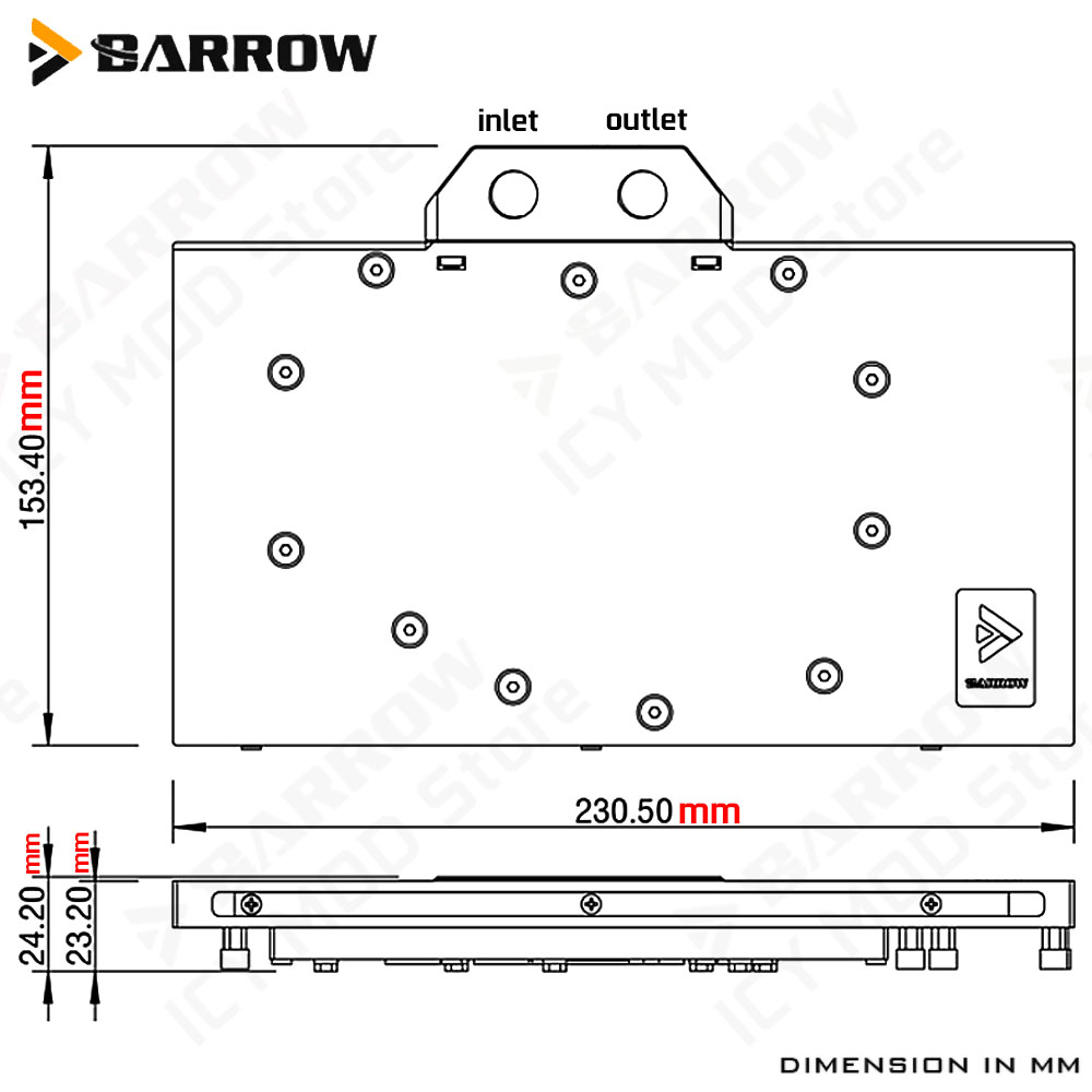 Barrow VGA-Wasserblock für Gig – Pc Gaming Gigabyte Bewertung und Preis