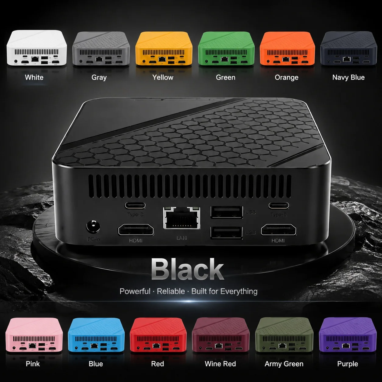 Farbenfroher tragbarer Mini-PC – Pc Gaming Editing Bewertung und Preis