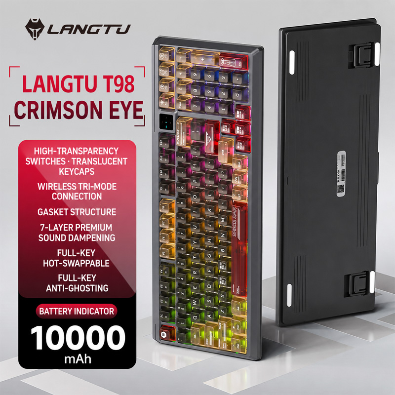 Langtu T98 Tri-Mode RGB Anpass – Pc Gaming Gigabyte Bewertung und Preis