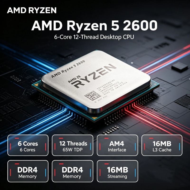 AMD Ryzen 5 2600 R5 2600 3,4GH – Pc Gaming Ryzen 5 Bewertung und Preis