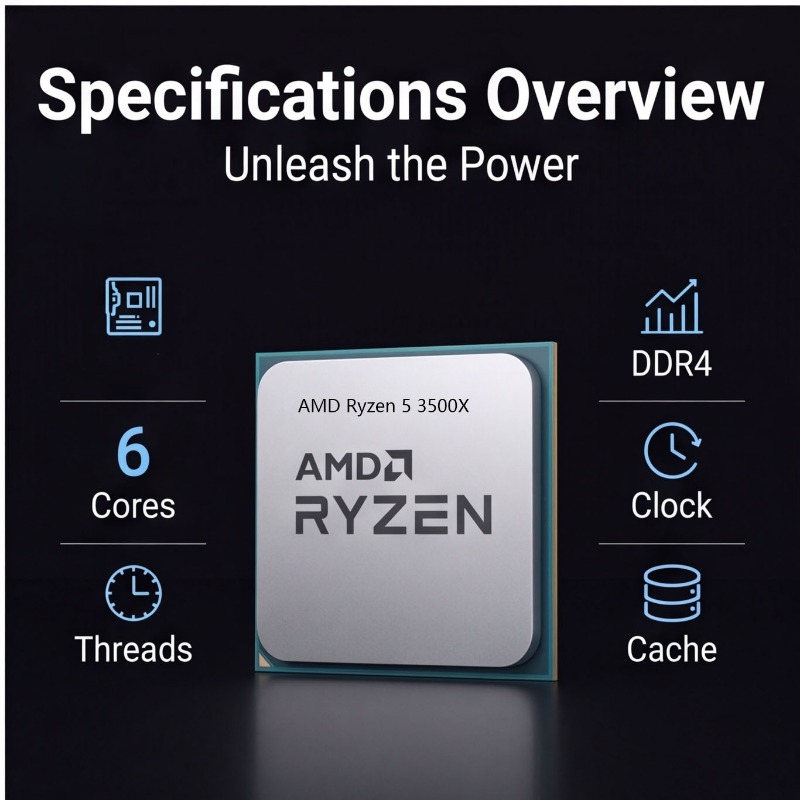 AMD Ryzen 5 3500X Desktop-CPU  – Pc Gaming Ryzen 5 Bewertung und Preis