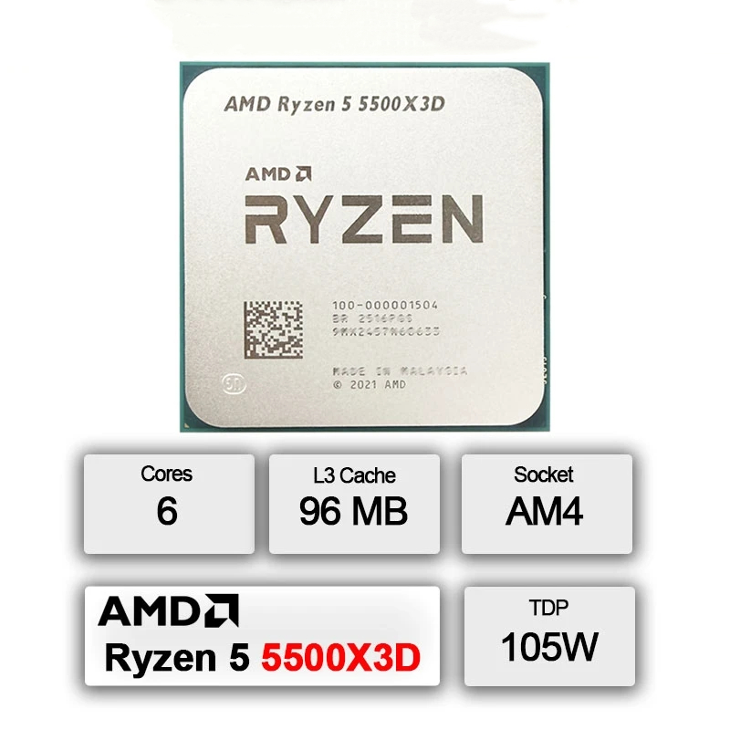 AMD Ryzen 5 5500X3D AM4 Gaming – Pc Gaming Ryzen 5 Bewertung und Preis