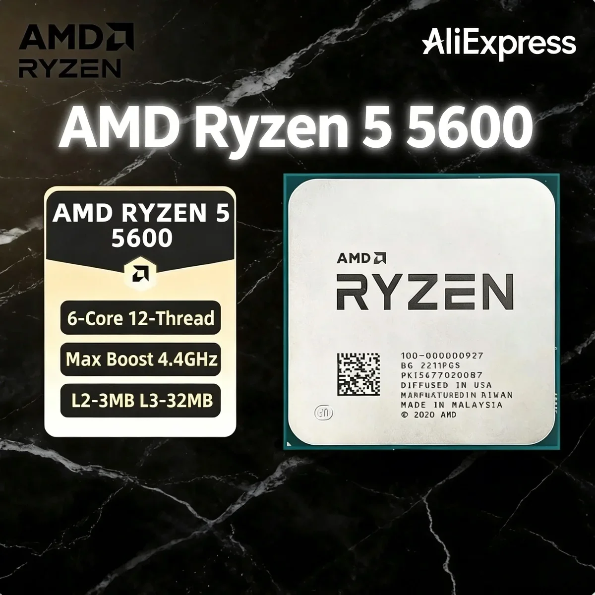 AMD Ryzen 5 5600 Prozessor AMD – Pc Gaming Ryzen 5 Bewertung und Preis