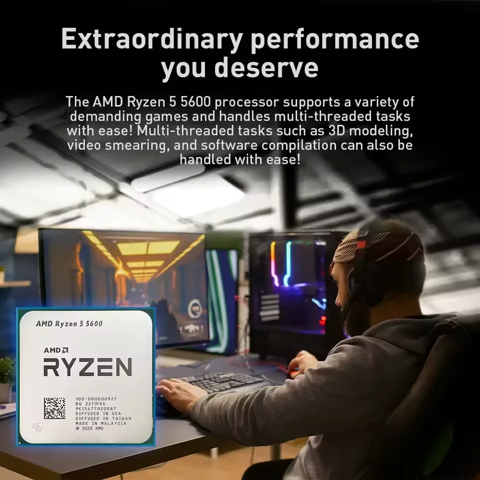 AMD Ryzen 5 5600 Prozessor AMD – Pc Gaming Ryzen 5 Bewertung und Preis