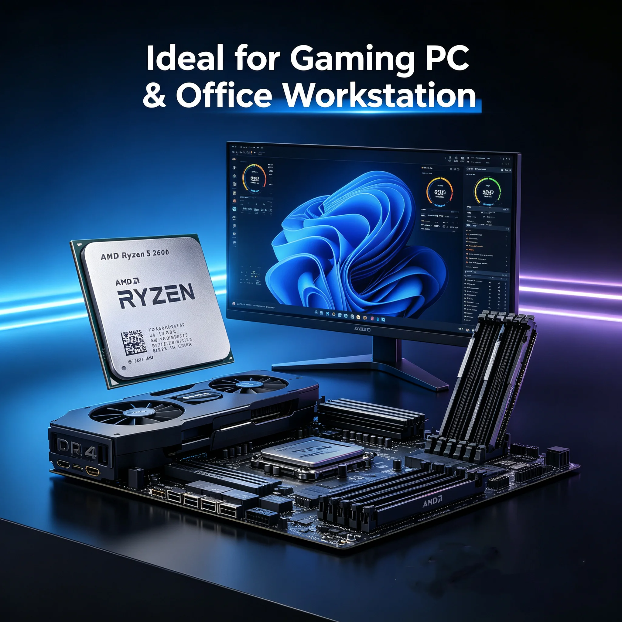 AMD Ryzen 5 2600 6-Kern 12-Thr – Pc Gaming Ryzen 5 Bewertung und Preis