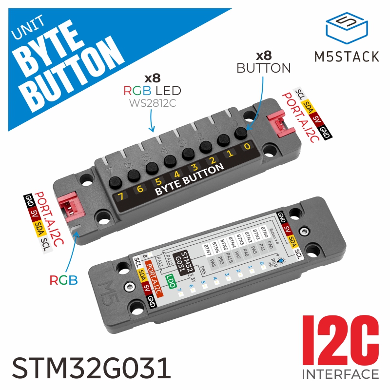 M5Stack Offizieller ByteButton – Rgb Light Strip Bewertung und Preis